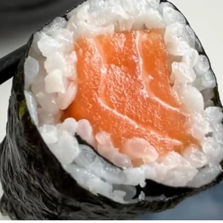 Savor our salmon roll
