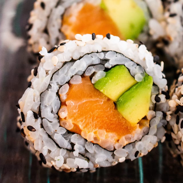 Spicy Salmon Roll.